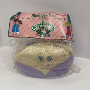 1983 Cabbage Patch Kids Shoulder Bag NOS Lavender Puffy CPK Girls Purse